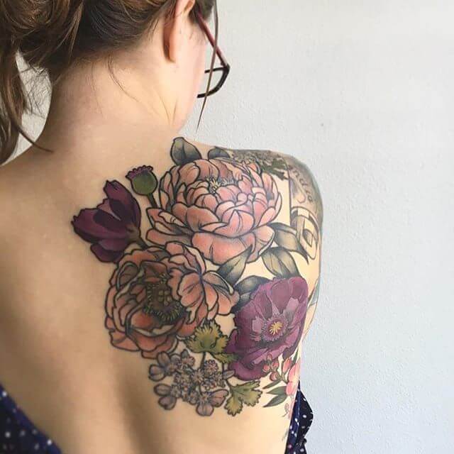 Neo Traditional Shoulder Tattoos