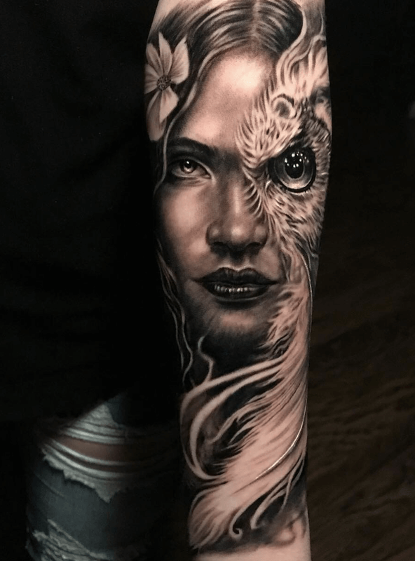 Realistic Tattoos of Faces