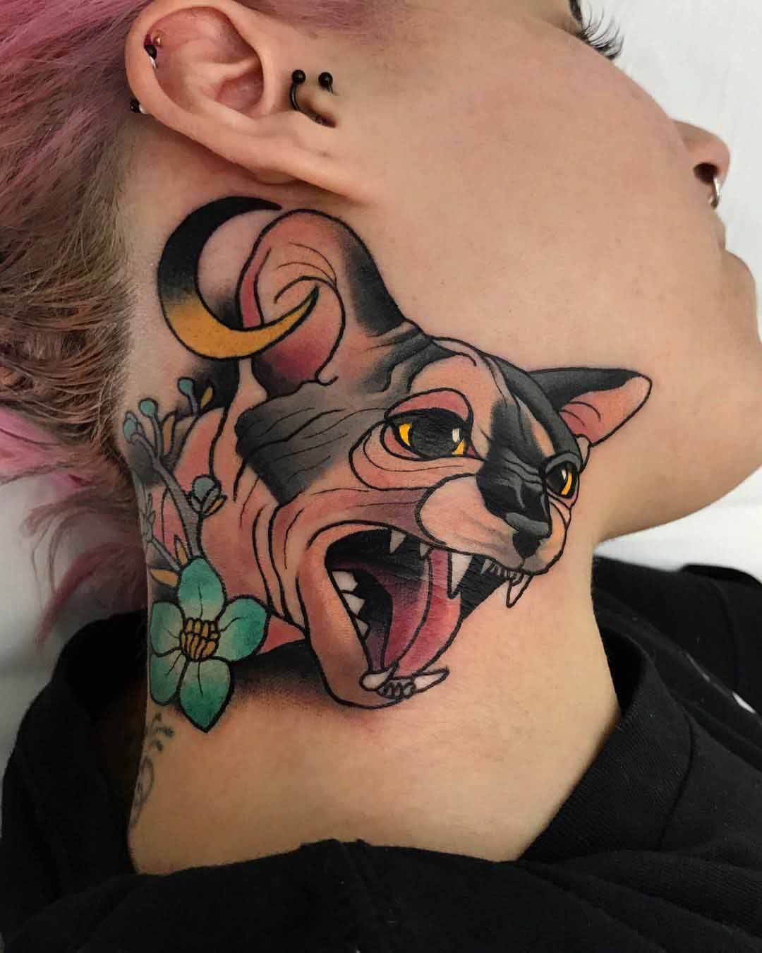 Neo Cat Tattoo Ideas